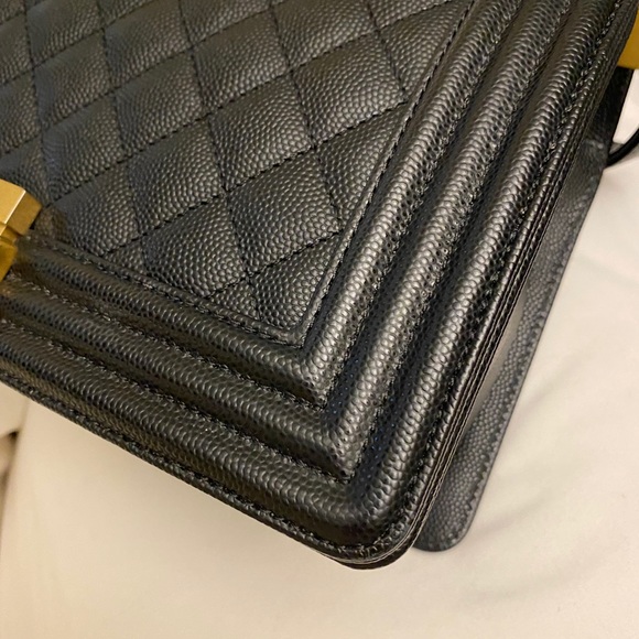 (SOLD) Chanel old med leboy Caviar w/ ruthenium - Picture 11 of 16